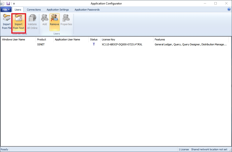 Spreadsheet Server SPS How to import new license keys within the