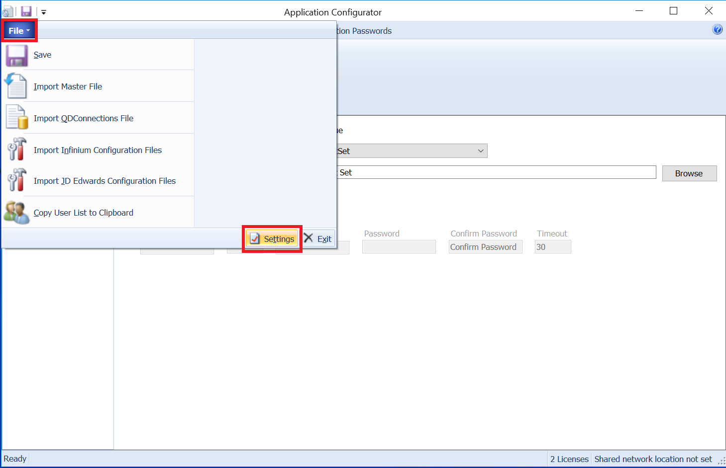 Spreadsheet Server Changing File Locations in Application Configurator